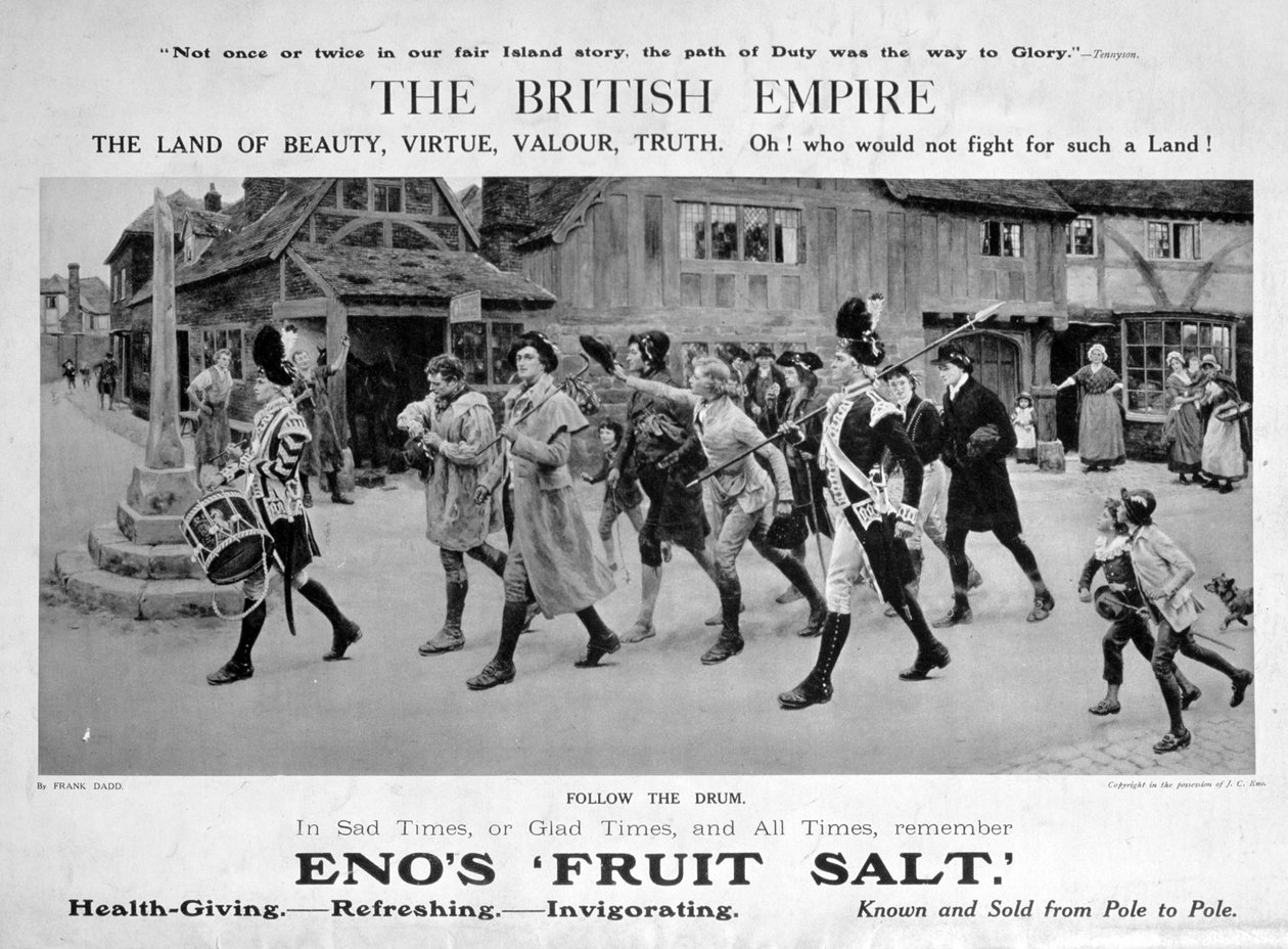 एनोस फ्रूट साल्ट विज्ञापन, 1914। द्वारा फ्रैंक डैड