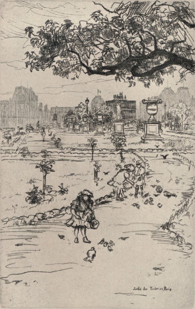ट्यूलरीज गार्डन, 1915 द्वारा फ्रैंक मिल्टन आर्मिंगटन