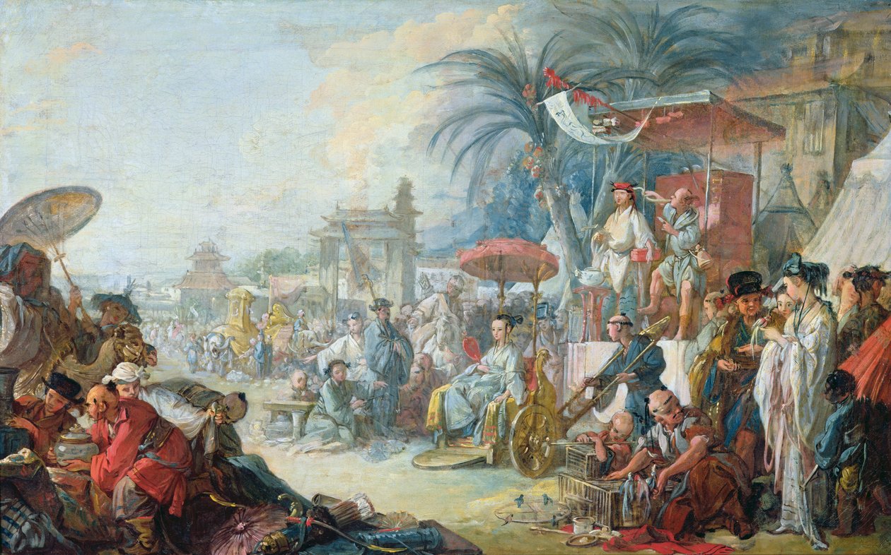 चीनी मेला, c.1742 द्वारा फ्रांकोइस बाउचर