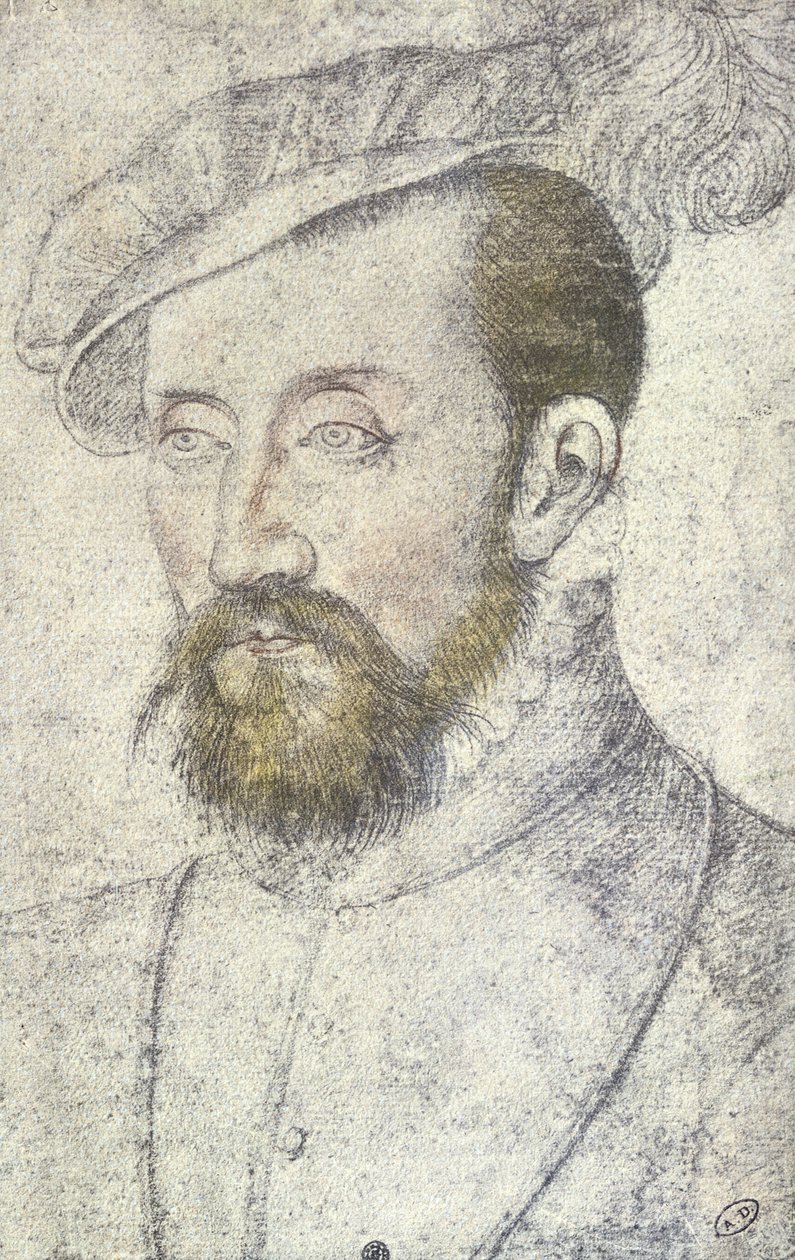 एंटोनी डी बॉर्बन c.1560 (कागज पर पेंसिल) द्वारा फ्रांकोइस क्लाउड