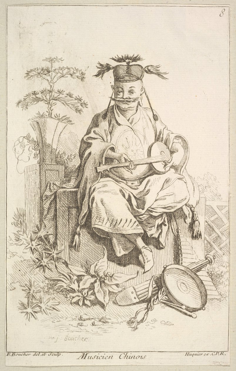 चीनी संगीतकार, 1738-45। द्वारा फ्रांकोइस बाउचर