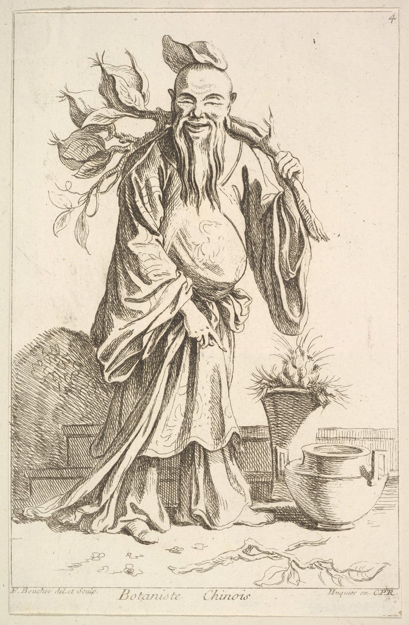 चीनी वनस्पतिशास्त्री, 1738-45। द्वारा फ्रांकोइस बाउचर