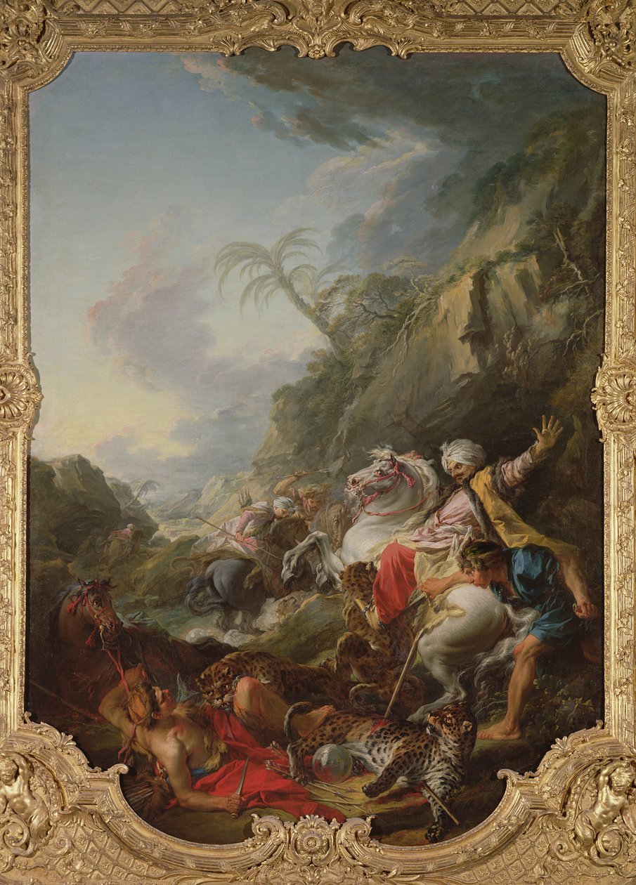 तेंदुए का शिकार, 1736 द्वारा फ्रांकोइस बाउचर