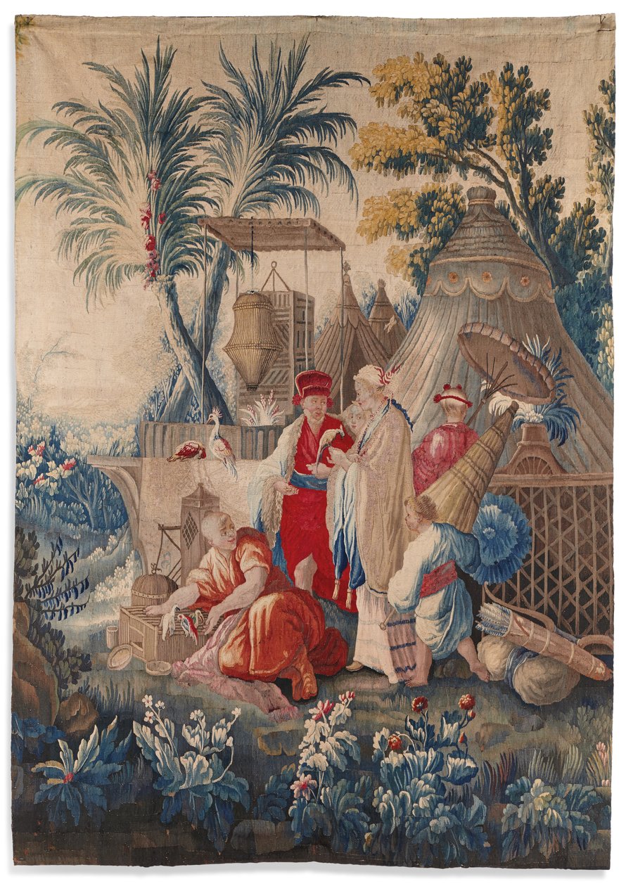 लुई XVI टेपेस्ट्री "ऑक्स चिनोइसेरी", ऑब्यूसन, 18 वीं शताब्दी के अंतिम तिमाही में द्वारा फ्रांकोइस बाउचर