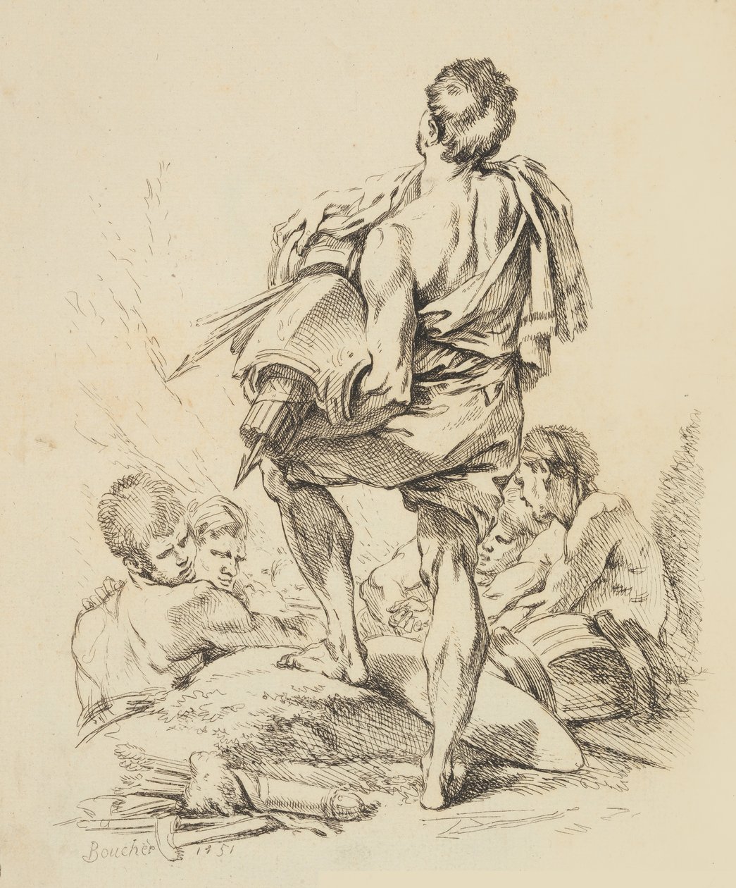 विभिन्न आंकड़ों की नई किताब, 1751। द्वारा फ्रांकोइस बाउचर