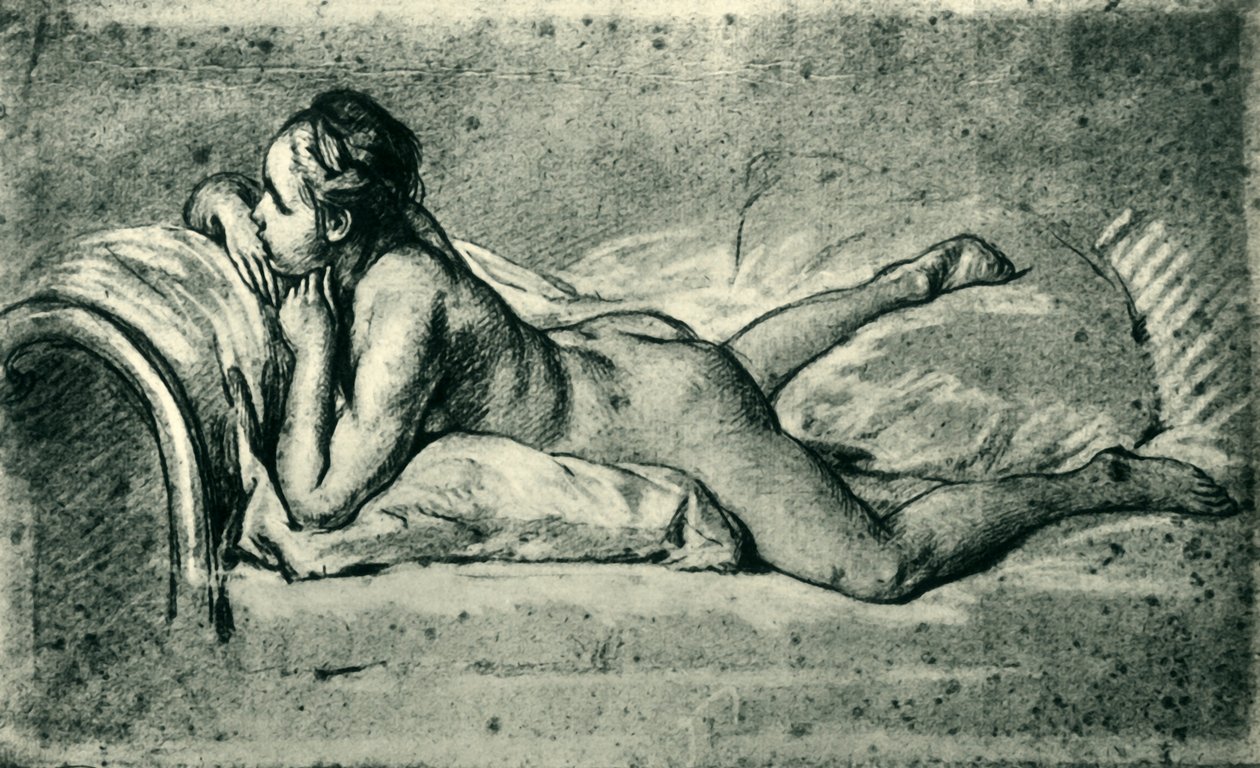 रेनिंग महिला न्यूड, 1751, 1943। द्वारा फ्रांकोइस बाउचर