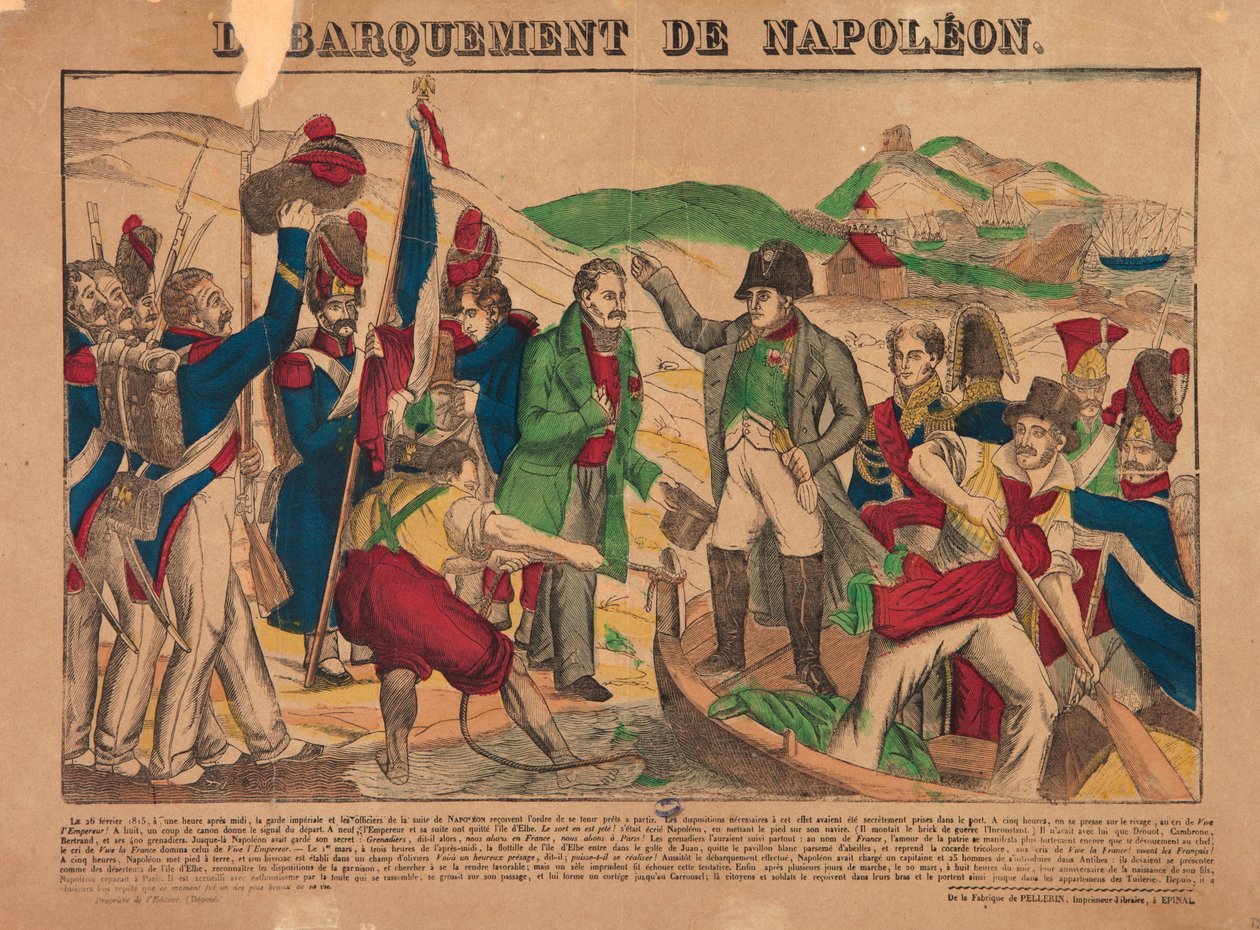 नेपोलियन की लैंडिंग, 1835 द्वारा फ्रांकोइस जोसेफ हेइम