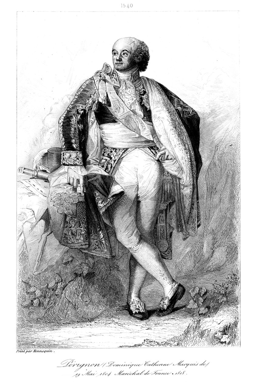 डोमिनिक कैथरीन पेरिग्नन 1754-1818, मारकिस डी ग्रेनेड और फ्रांस के मार्शल, 1839। द्वारा फ्रांकोइस पीजोत