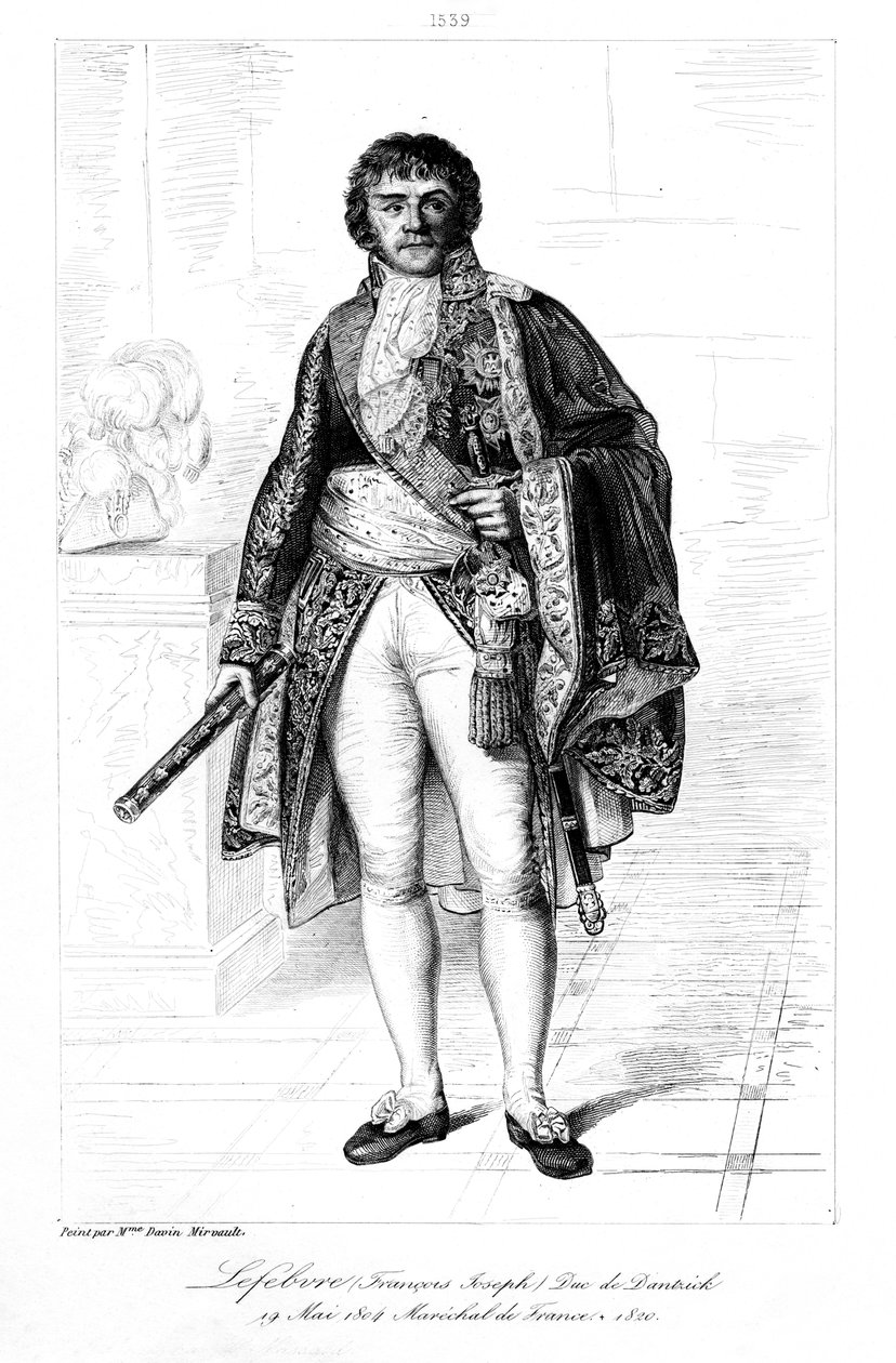 फ्रेंकोइस जोसेफ लेफबेवर 1755-1820, ड्यूक ऑफ डैनजिग, 1839। द्वारा फ्रांकोइस पीजोत
