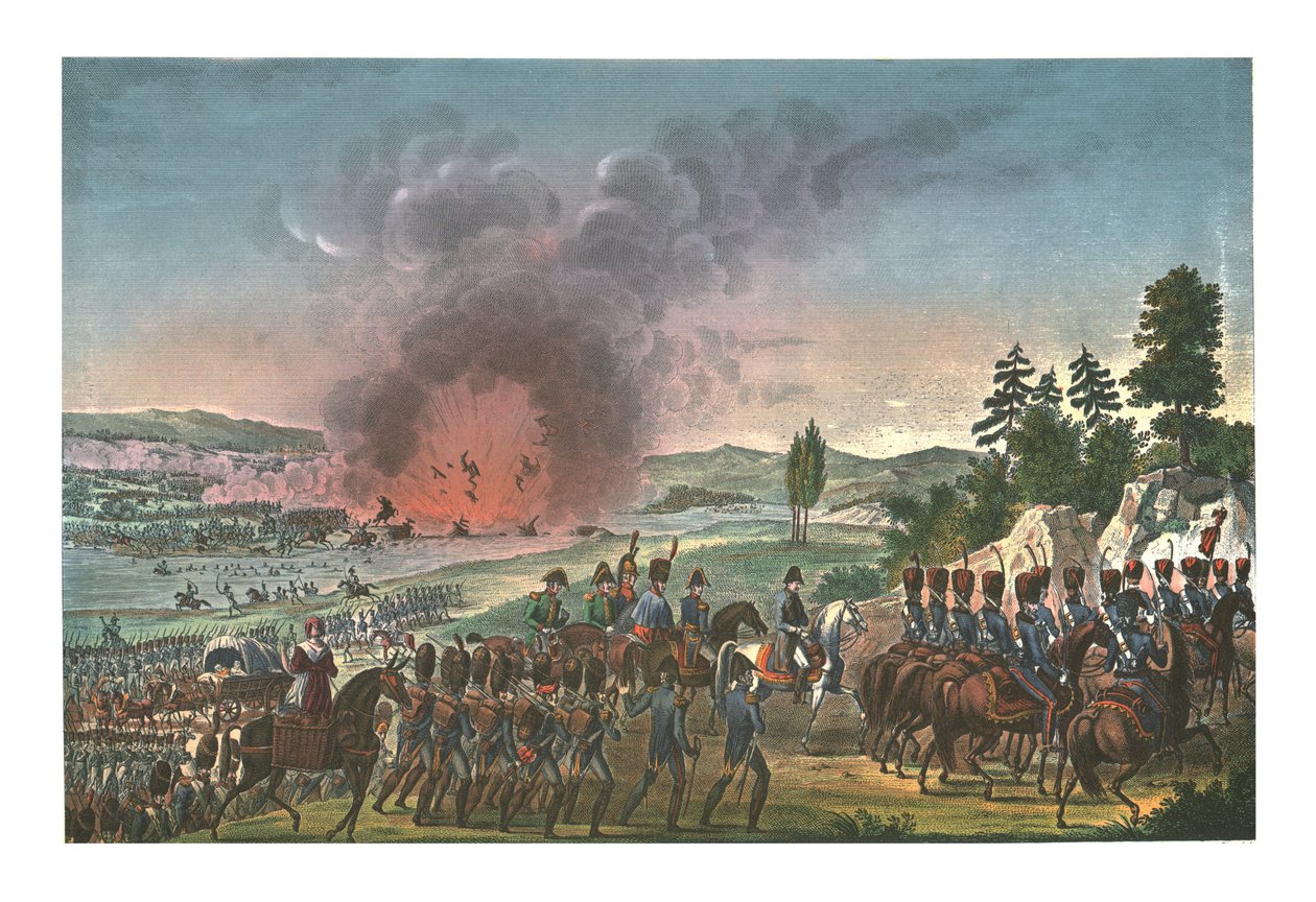 19 अक्टूबर 1813, c1850, लीपज़िग की लड़ाई के बाद फ्रांसीसी का पीछे हटना द्वारा फ्रांकोइस पीजोत