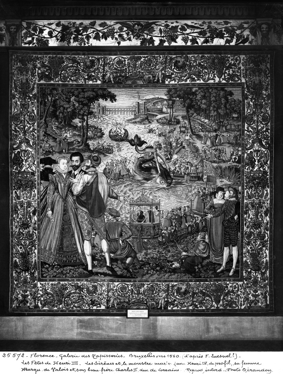 हेनरी III (1553-1610) ब्रसेल्स कार्यशाला का उत्सव, c.1580 (टेपेस्ट्री) द्वारा फ़्राँस्वा Quesnel