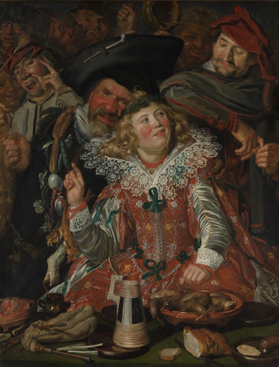 Shrovetide Revelers (मीरा कंपनी) c.1615 (कैनवास पर तेल) द्वारा फ्राँस हल्स