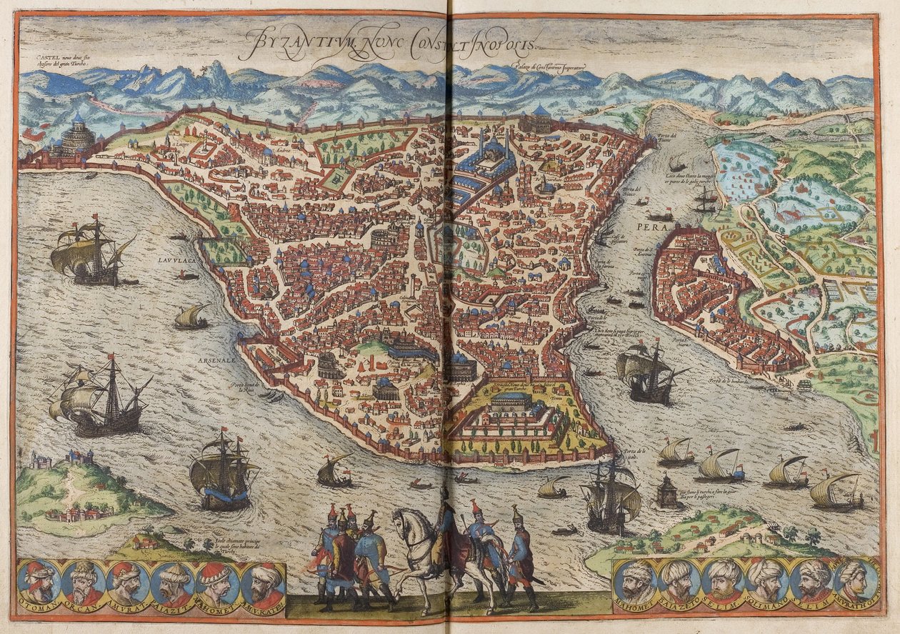 बीजान्टियम। Constance से: संयुक्त विश्व, 1572 द्वारा फ्रैंस होजेनबर्ग