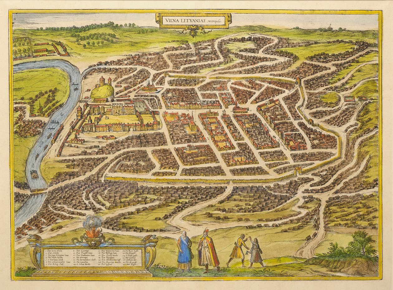 विनियस सिटी से ब्राउन द्वारा, 1580 थिएटर खंड में विशेष रूप से द्वारा फ्रैंस होजेनबर्ग