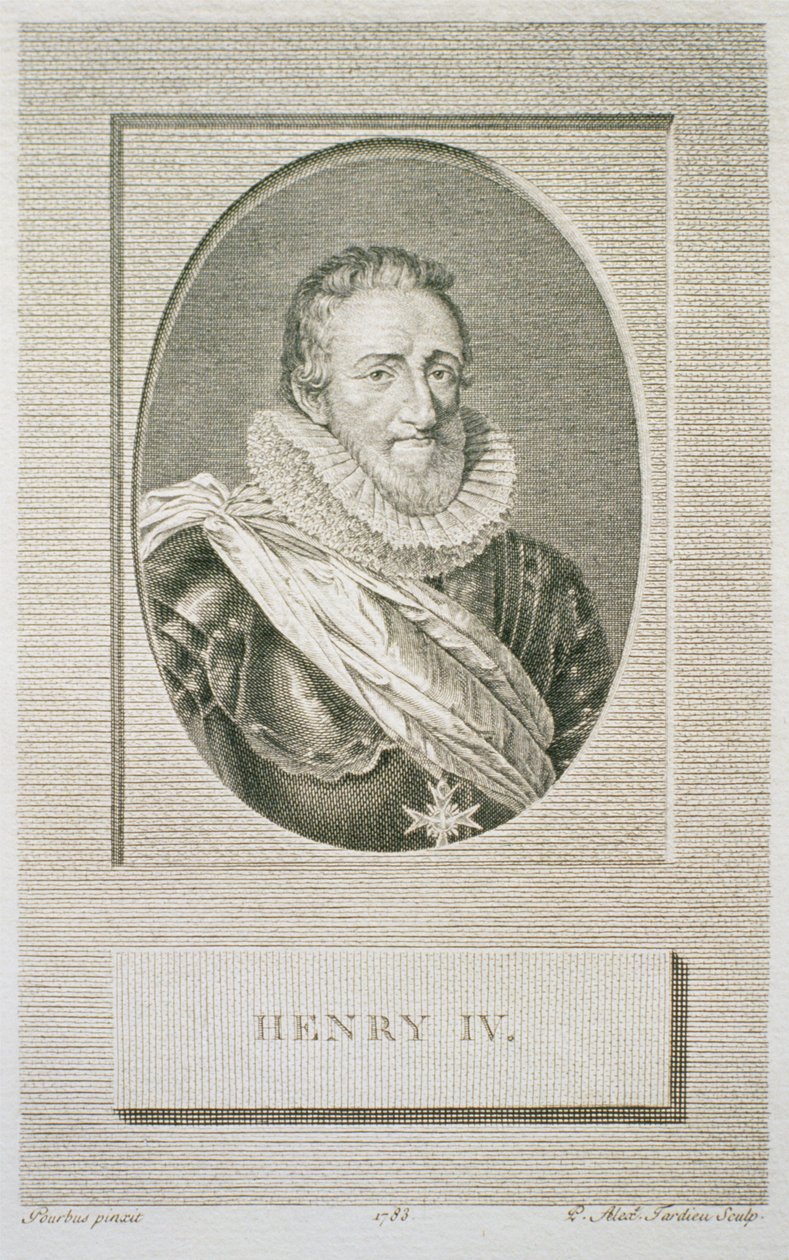 हेनरी IV (1553-1610), पियरे अलेक्जेंड्रे तारड्यू (1756-1844), 1783 द्वारा उत्कीर्ण द्वारा पर्बस के बाद फ्रान्स II