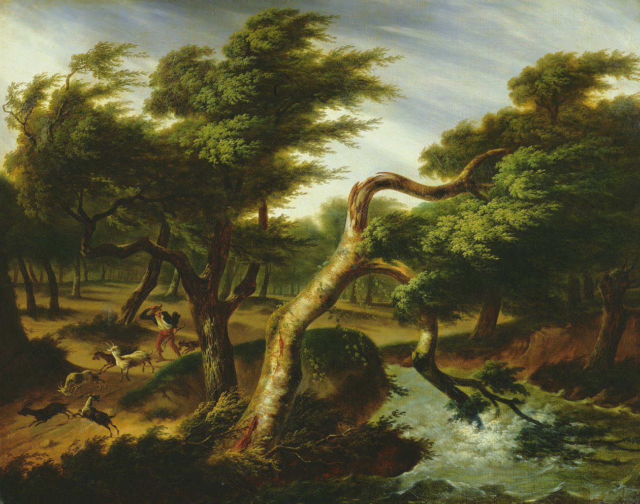 ए गस्ट ऑफ विंड, 1817 द्वारा फ्राँस स्वाहा