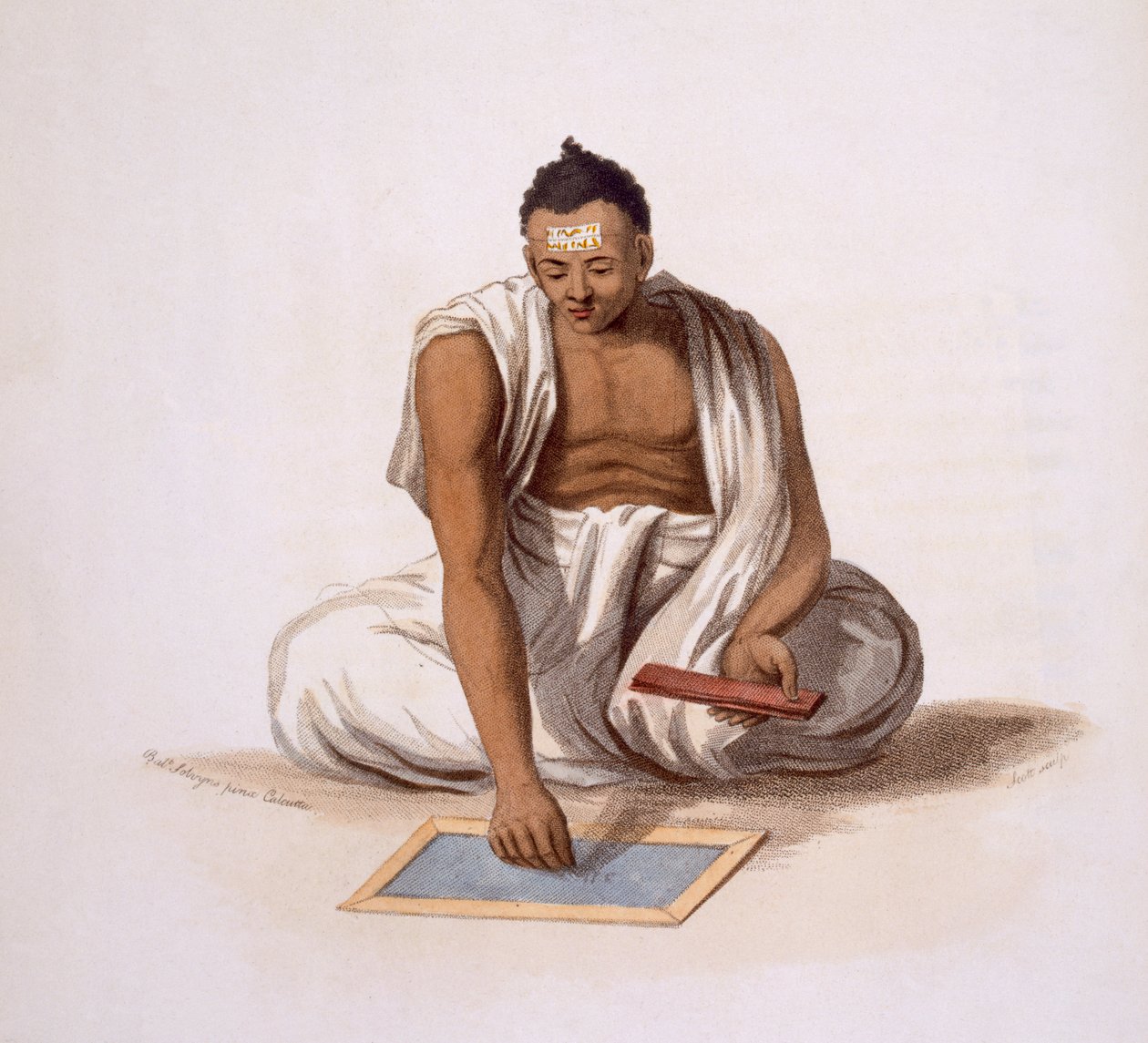 ई। ओरमे, 1804 (रंगीन नक़्क़ाशी) द्वारा &39;कॉस्ट्यूम ऑफ़ इंडिया&39; से एक डायबैक या ज्योतिषी। द्वारा फ्रांज बल्थजार सोल्विनस