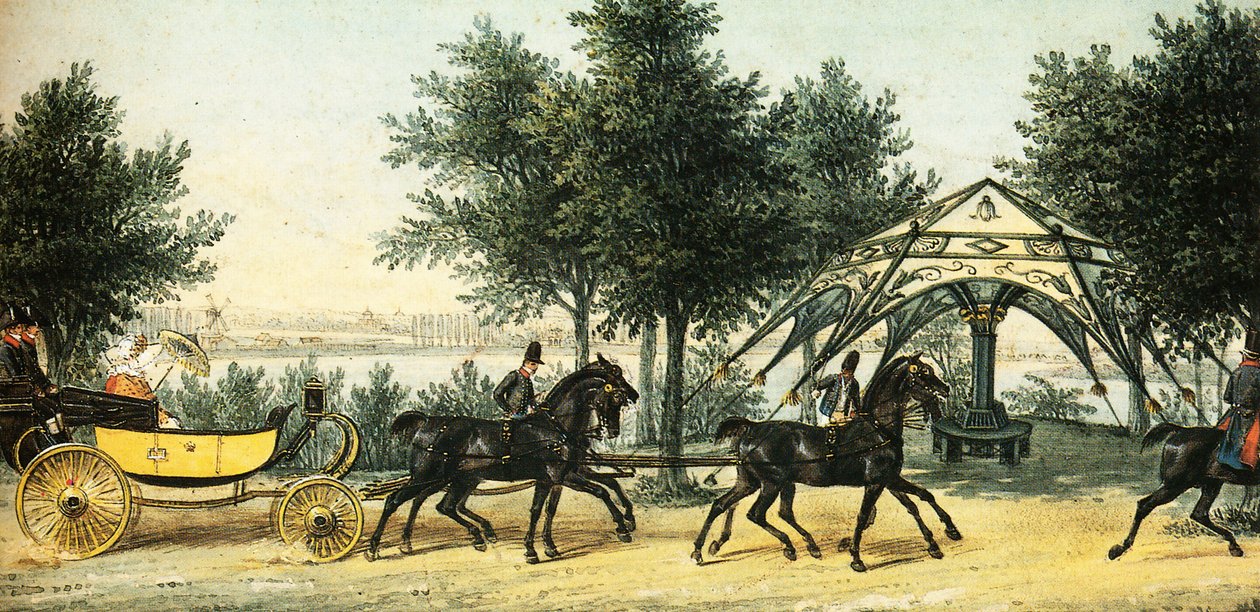 पार्क क्लेन-ग्लेनिकी में तम्बू, सी। 1840, फ्रांज क्रुगर द्वारा फ्रांज क्रूगर
