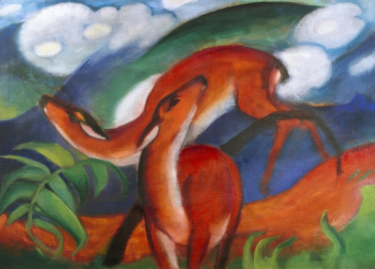 लाल हिरण II द्वारा फ्रांज मार्क