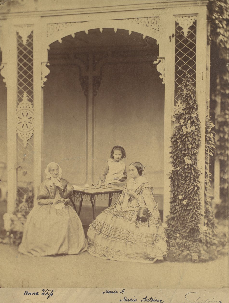 अन्ना Wöss, मैरी और मैरी एंटोनी, 1850-60 के दशक। द्वारा फ्रांज एंटोनी