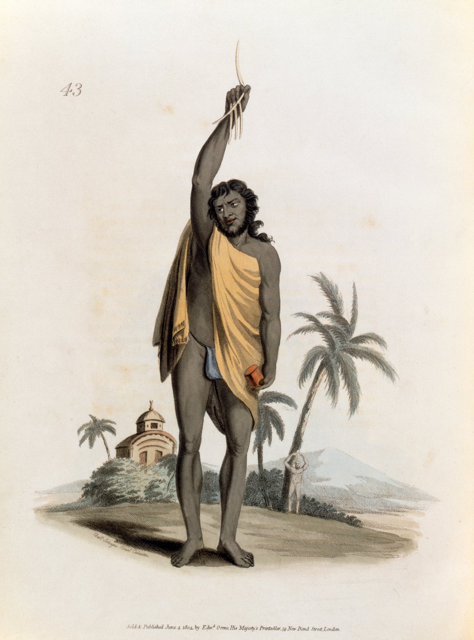 हिंदू पुजारी, पब। एडवर्ड ओरमे द्वारा, 1804 द्वारा फ्रांज बल्थजार सोल्विनस