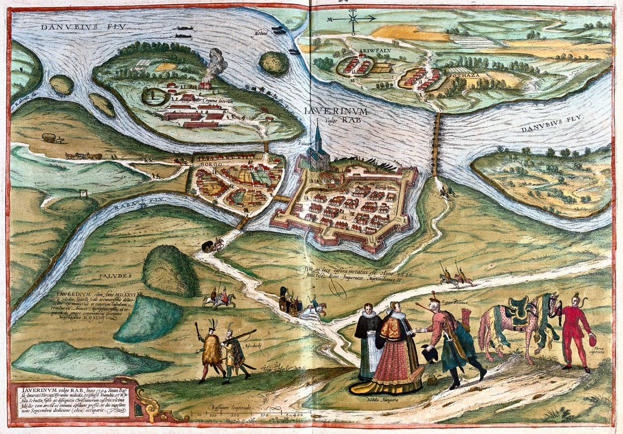 Javarinum or Gyor, Hungary द्वारा फ्रांज होजेनबर्ग