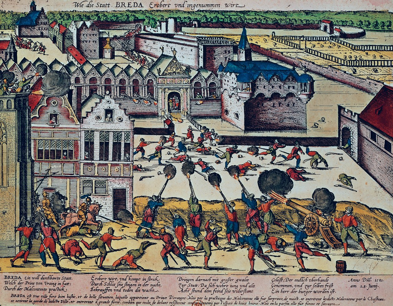 1581 में हॉल्टेपेन रोष (रंगीन उत्कीर्णन) द्वारा फ्रांज होजेनबर्ग