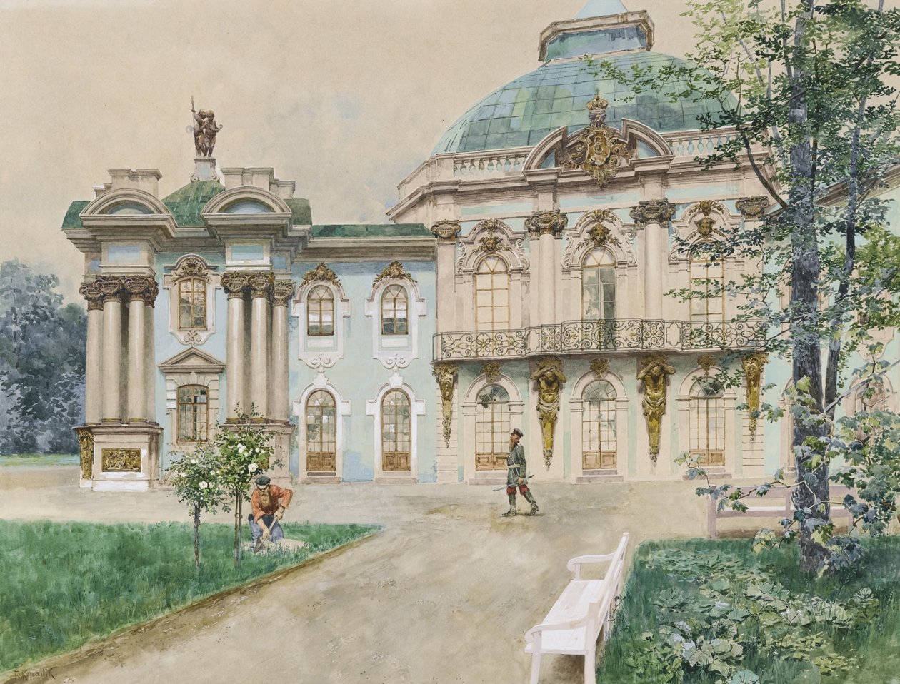Tsarskoye Selo, 1898 द्वारा फ्रांज कोपल्लिक