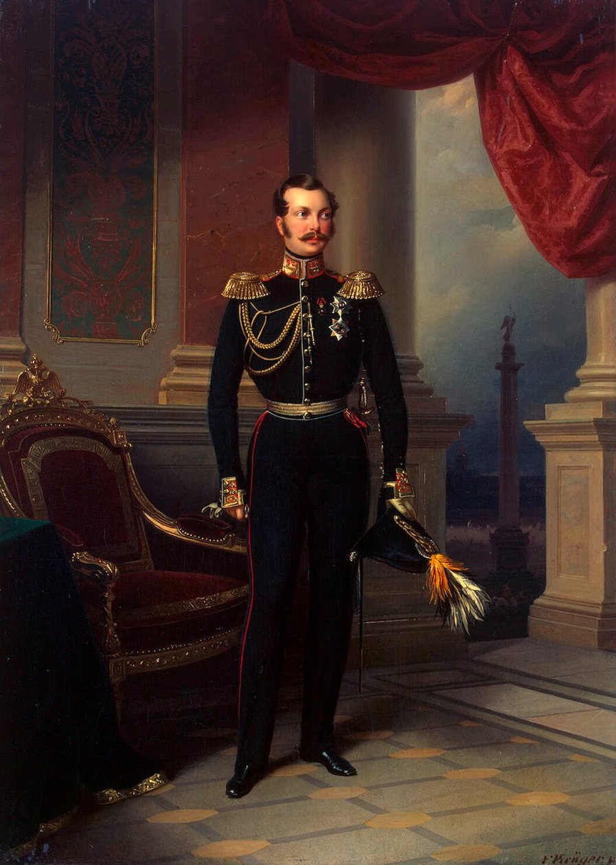 क्राउन प्रिंस अलेक्जेंडर निकोलाइविच का पोर्ट्रेट, 1818-1881, c1840 द्वारा फ्रांज क्रूगर