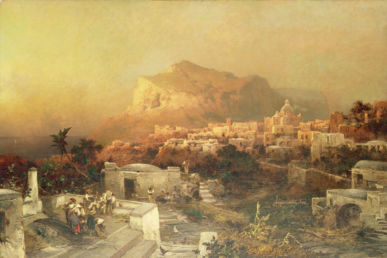 कैपरी, c.1870-79 (कैनवास पर तेल) द्वारा फ्रांज रिचर्ड Unterberger