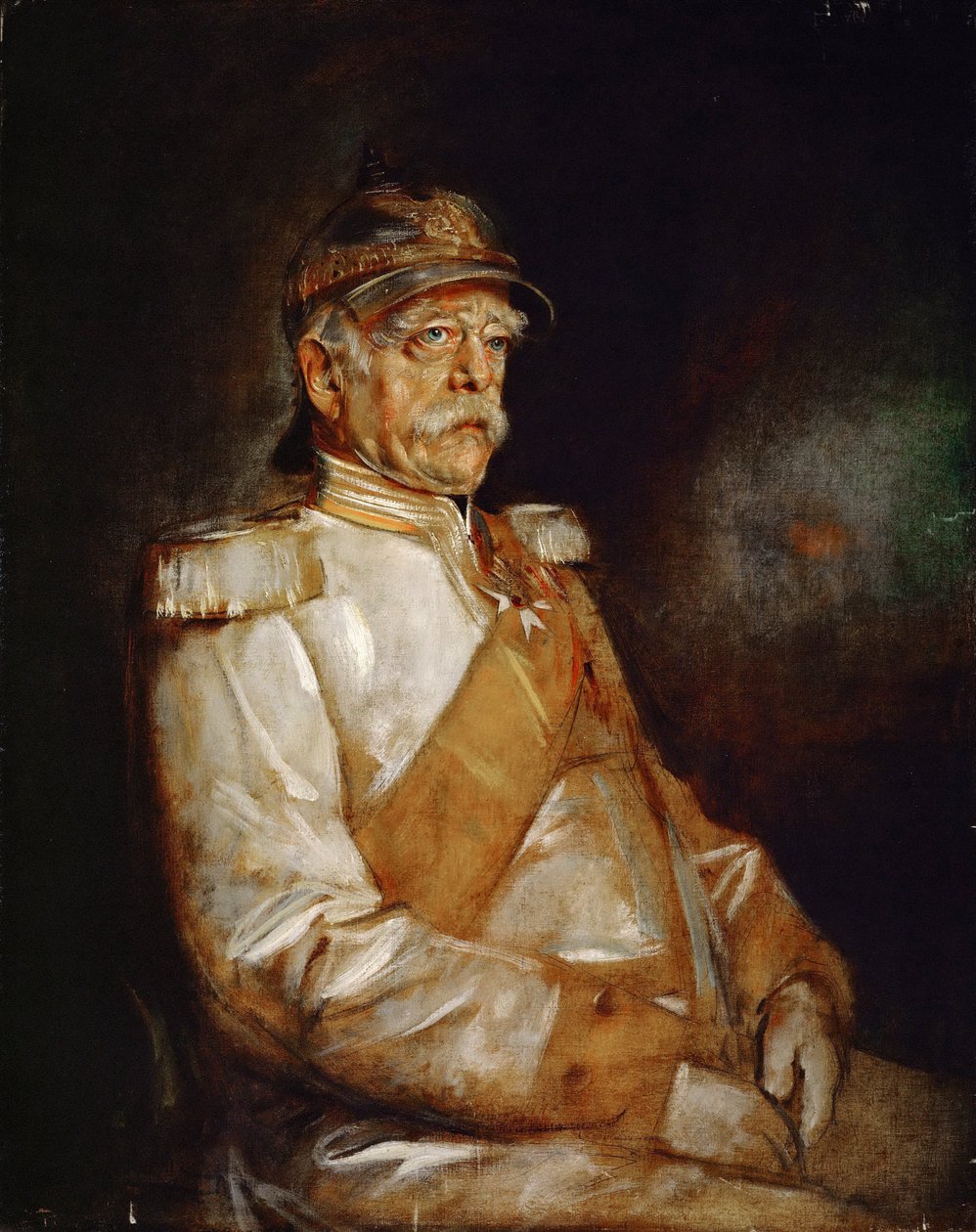 लेनबैक, फ्रांज, वॉन (1836-1904) द्वारा ओटो वॉन बिस्मार्क (1815-1898) का पोर्ट्रेट। तेल के रंगों से केन्वस पर बना चित्र द्वारा फ्रांज सेराफ वॉन लेनबैक