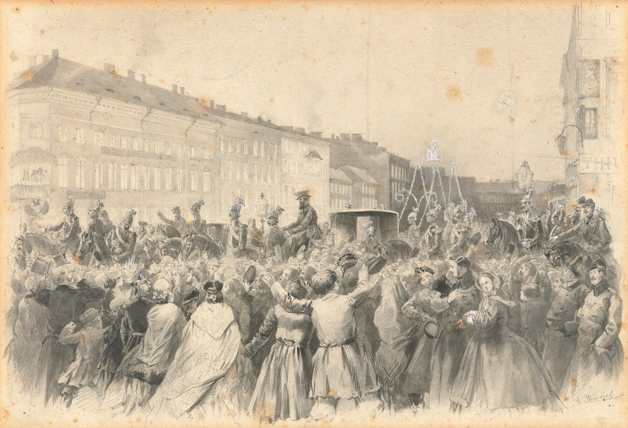 सिकंदर द्वितीय, 1862 का जुलूस। द्वारा फ्रांज टीचेल