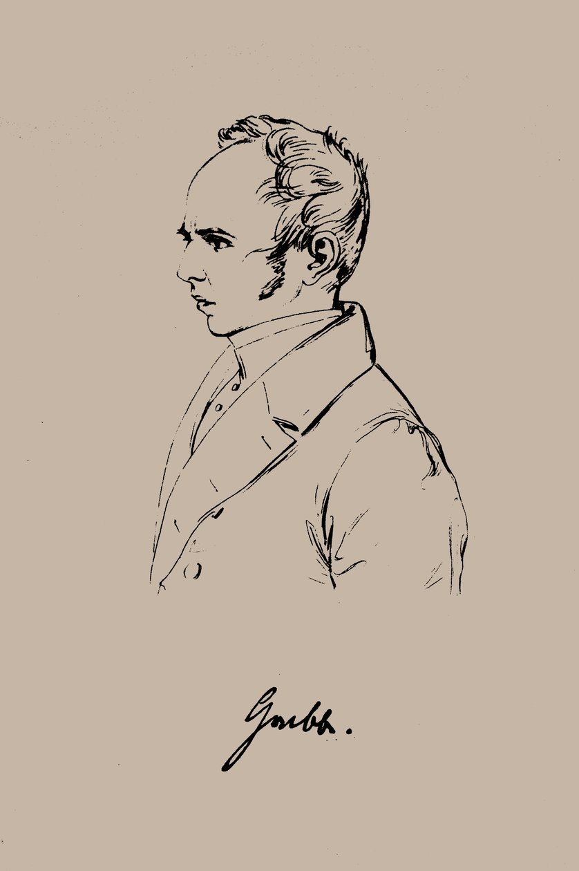 क्रिश्चियन डायट्रिच ग्रैबे 1801-1836। द्वारा फ्रांज ज़ेवर स्टॉबर