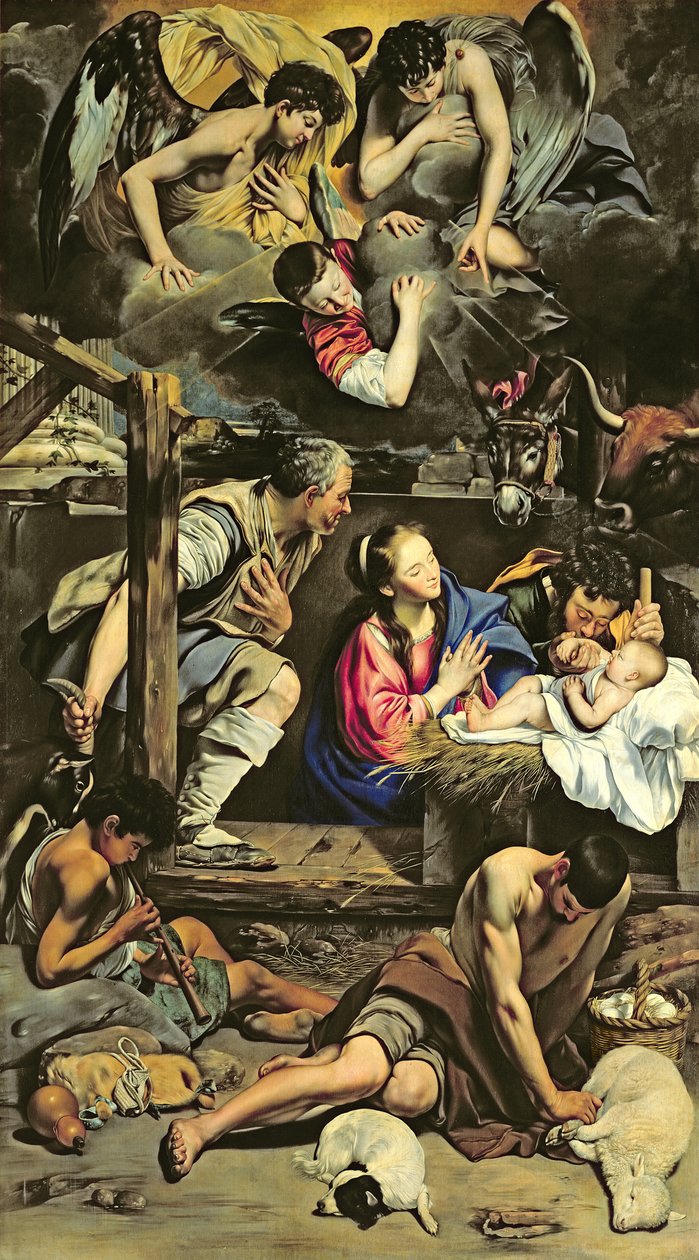 चरवाहों की आराधना, 1612 द्वारा जुआन बॉतिस्ता मायनो