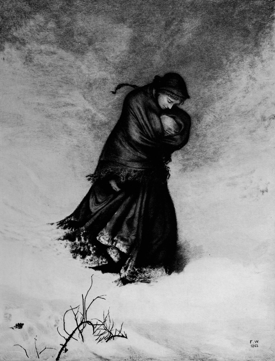 'द लॉस्ट पाथ', 1863, 1912 द्वारा फ्रेड वाकर