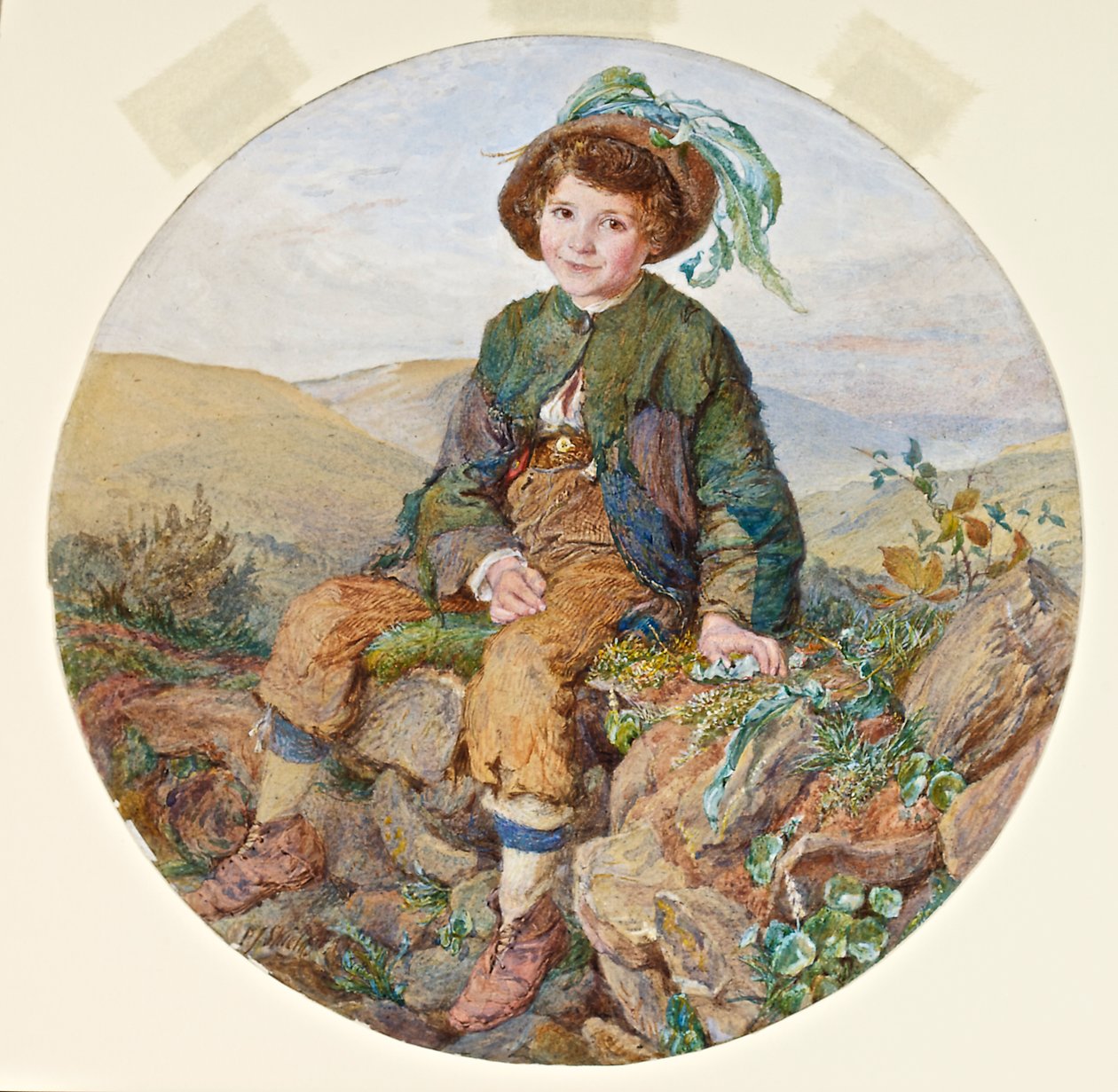 एक कैवलियर, c.1860 (कार्ड पर wc और gouache) द्वारा फ्रेडरिक जेम्स शील्ड्स