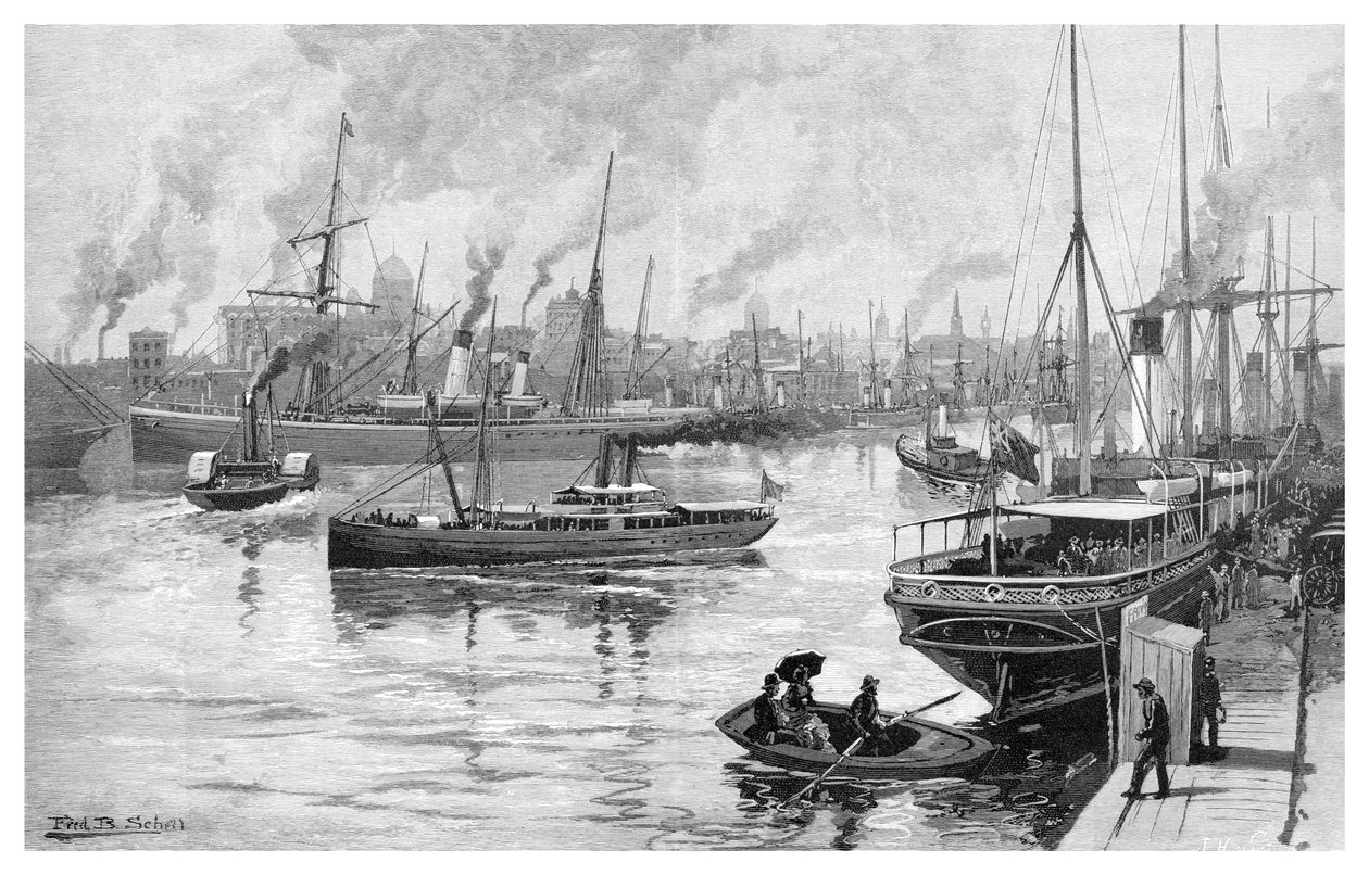 यर्रा, विक्टोरिया, ऑस्ट्रेलिया, 1886 से मेलबर्न। द्वारा फ्रेडरिक बी