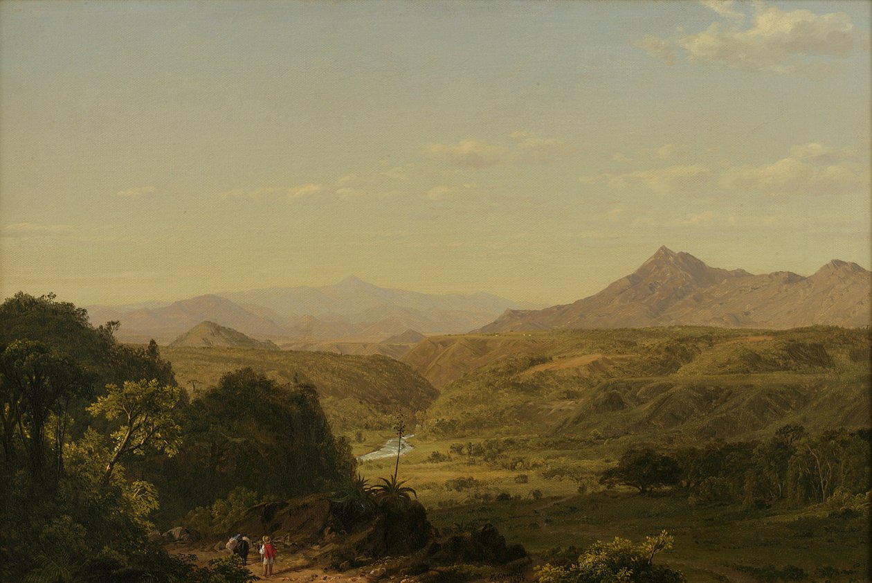 एंडीज़ के बीच दृश्य, 1854 द्वारा फ्रेडरिक एडविन चर्च