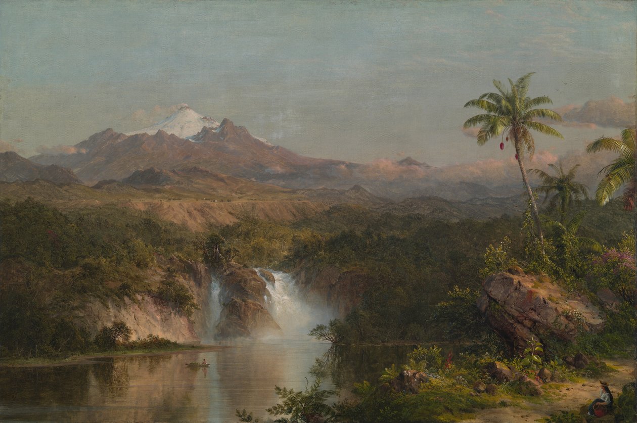 कोटोपेक्सी का दृश्य, 1857। द्वारा फ्रेडरिक एडविन चर्च