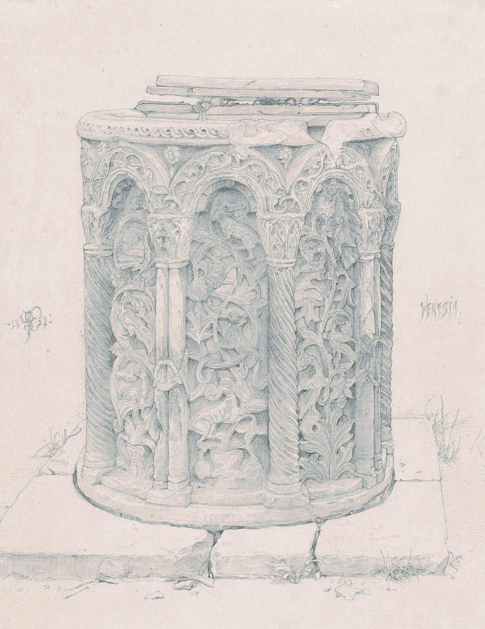 बीजान्टिन वेल-हेड, 1852 द्वारा फ्रेडरिक लीटन