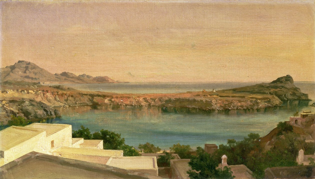 लिंडोस, रोड्स, c.1867 (कैनवास पर तेल) द्वारा फ्रेडरिक लीटन