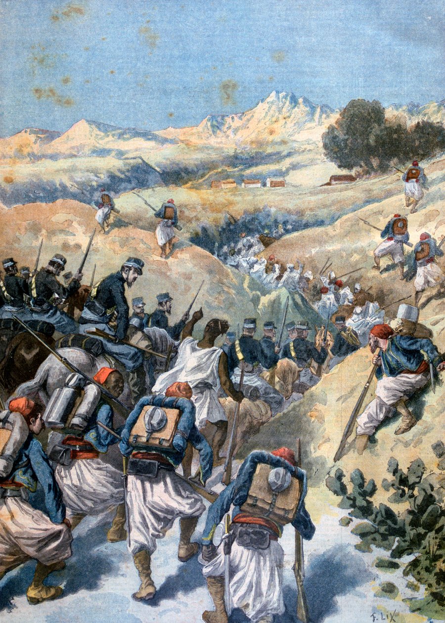 ब्रिगेड्स, अल्जीरिया के साथ लड़ाई, 1892 द्वारा फ्रेडरिक लिक्स