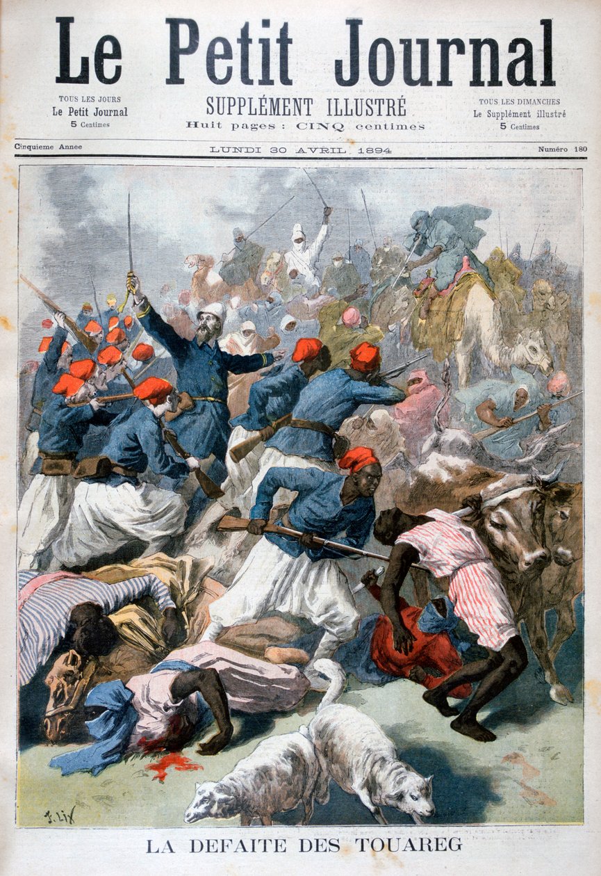 तुआरेग्स की हार, 1894 द्वारा फ्रेडरिक लिक्स