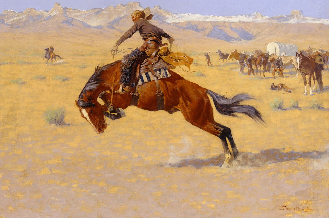 रेंज पर एक ठंडी सुबह, c.1904 द्वारा फ्रेडरिक रेमिंगटन