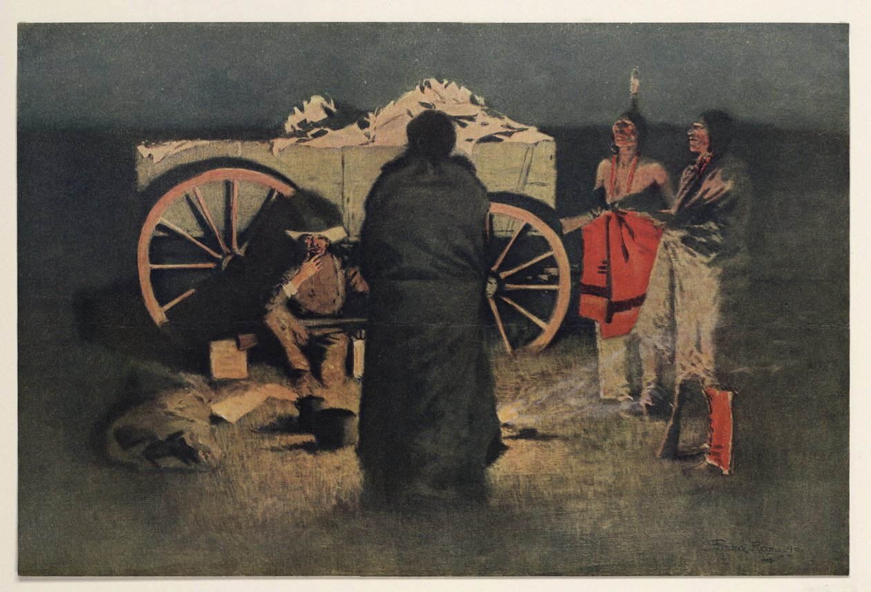 नाइट कैंप, पब। 1905 द्वारा फ्रेडरिक रेमिंगटन