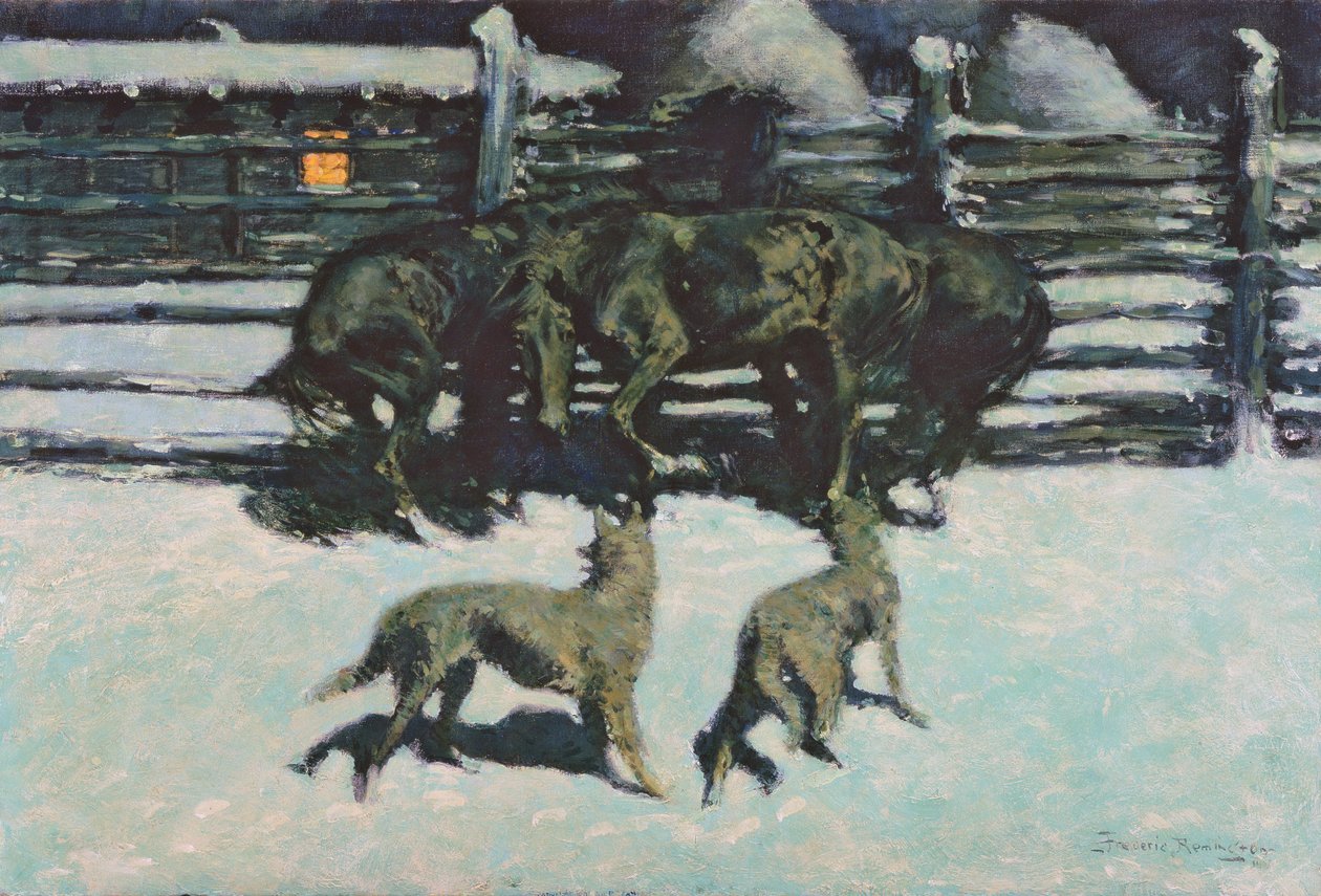 मदद के लिए कॉल (खाड़ी में) c.1908 (कैनवास पर तेल) द्वारा फ्रेडरिक रेमिंगटन