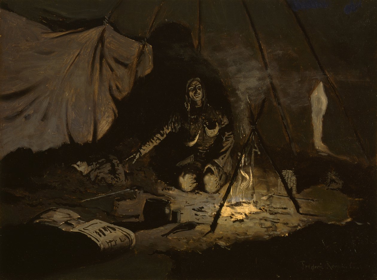 द ड्राई लीव्स ने शी से अधिक समय तक चली, c.1899 द्वारा फ्रेडरिक रेमिंगटन
