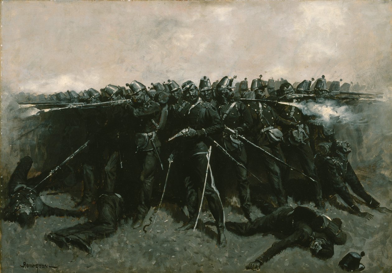 इन्फैंट्री स्क्वायर, c.1893 द्वारा फ्रेडरिक रेमिंगटन