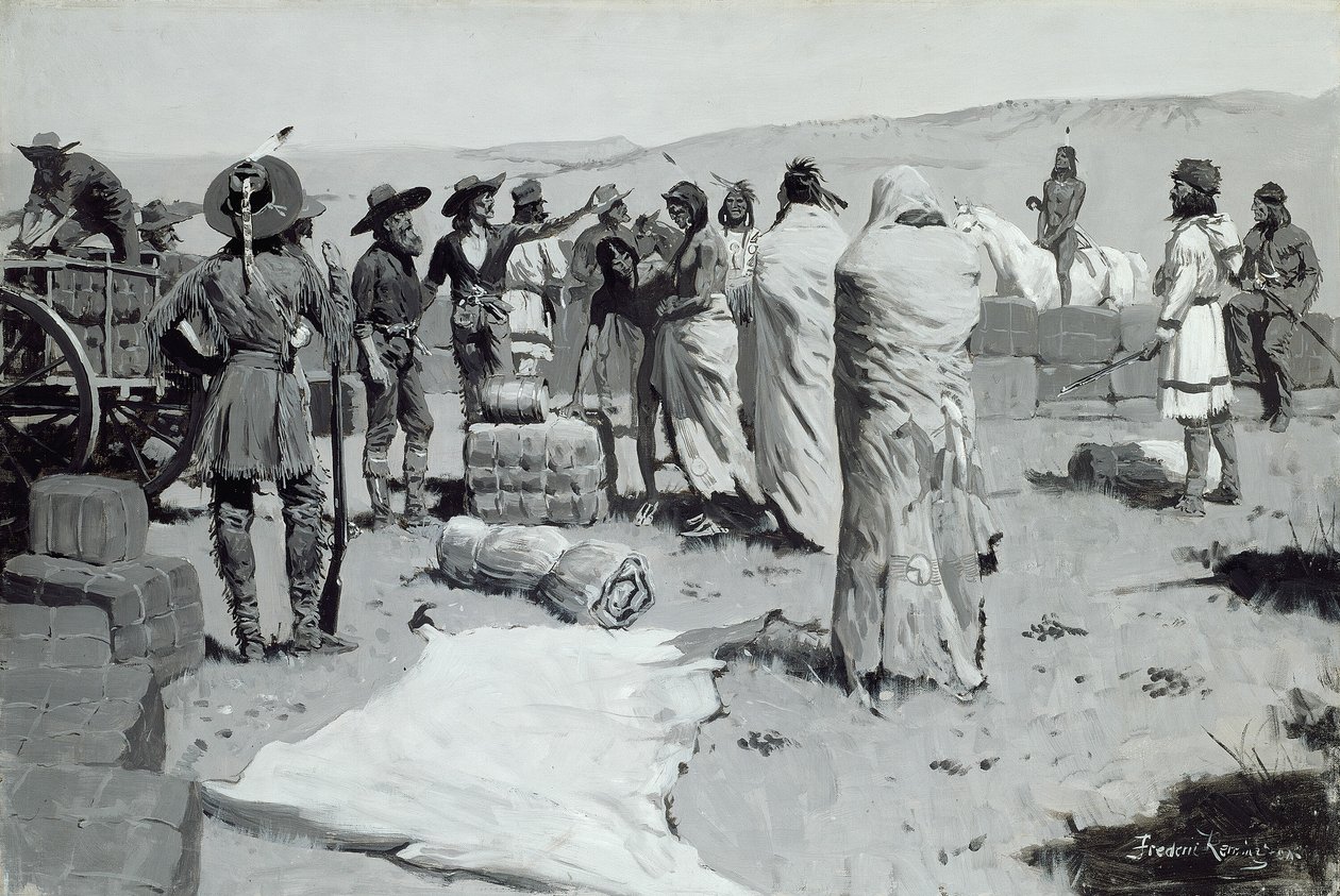 द इंटरप्रेटर वेव एट द यूथ, सी। 1900. द्वारा फ्रेडरिक रेमिंगटन
