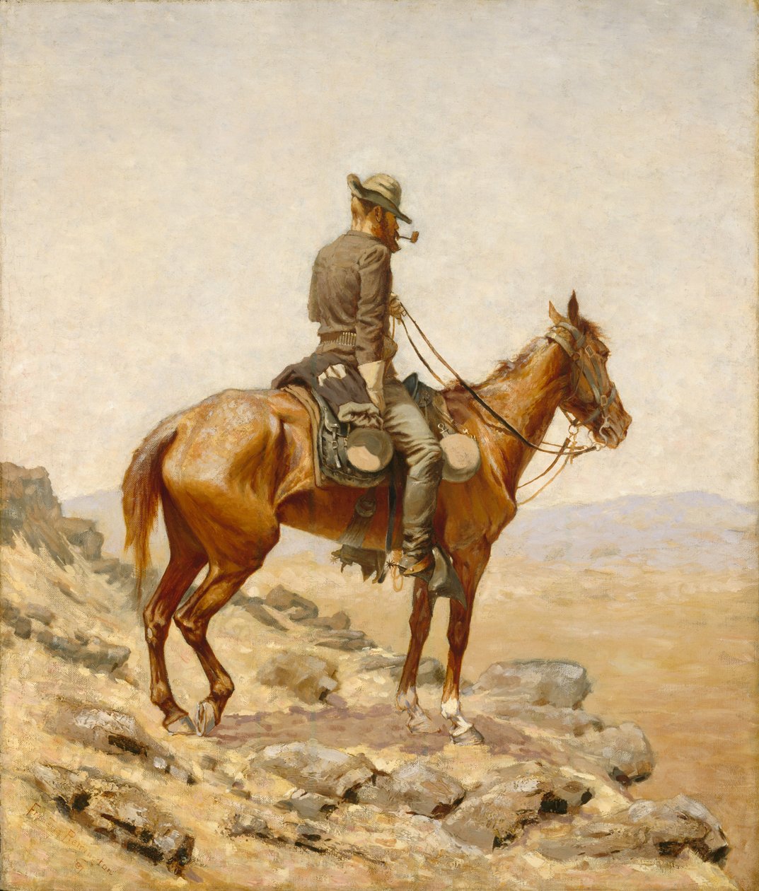 द लुकआउट, 1887 द्वारा फ्रेडरिक रेमिंगटन